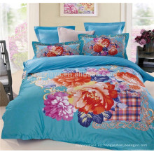 Floral Queen Size Comforter Sets Juego de ropa de cama 3D de diseño al por mayor